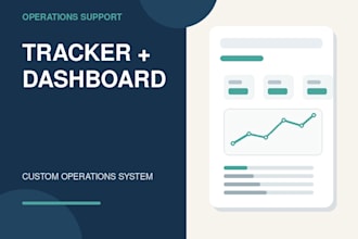 build an operations tracker, KPI dashboard and sop