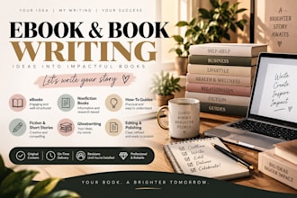 write your ebook, short book, guide or nonfiction book