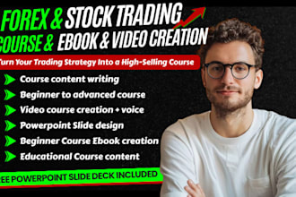 create a forex trading course, forex video course, ebook and PPT