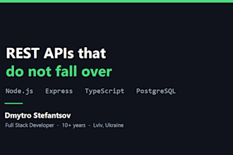 build a rest api with node js, express and typescript