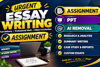 do urgent essay writing as an essay writer