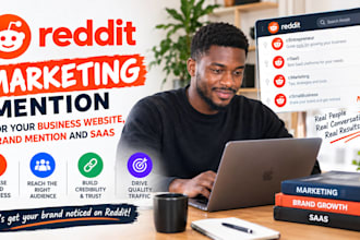 do reddit marketing mention for your business website, brand mention and saas