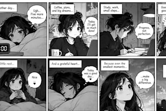 draw a comic manga comic webtoon