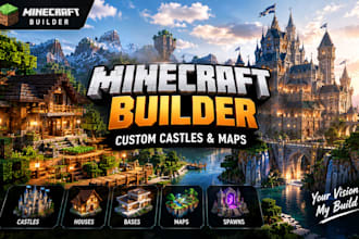 build custom minecraft castles, houses, bases, maps and spawns