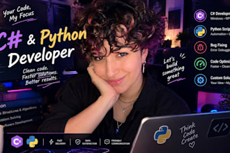 debug, fix and optimize your csharp an python scripts