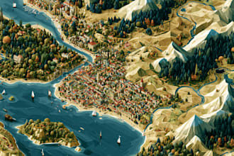 design great map in quality vector illustration