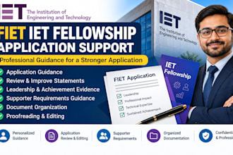 guide you through your fiet iet fellowship application and supporters