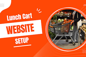 setup, design, redesign lunch cart website, store seo