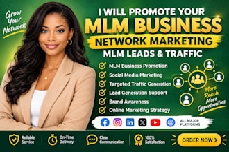 promote your MLM business, network marketing, MLM leads and traffic