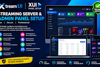 setup xtream ui panel xui server epg configuration, iptv panel setup admin panel