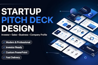 design a professional startup pitch deck for investors