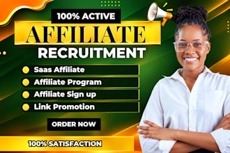 recruit affiliates, affiliate outreach for affiliate recruitment program