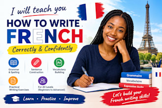 teach you how to write french