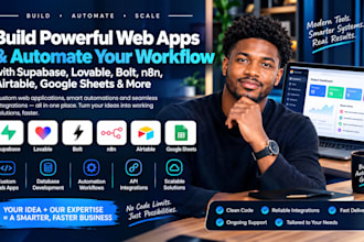 build supabase database webapp lovable bolt n8n airtable automation google sheet