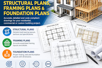 draw professional structural plans, framing plans, and foundation plans