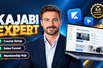 build kajabi website design kajabi online course as kajabi expert funnel