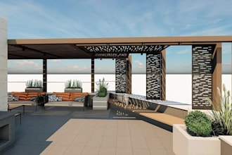 upgrade your villa rooftop, terrace, patio,pergola redesign your archiz exterior