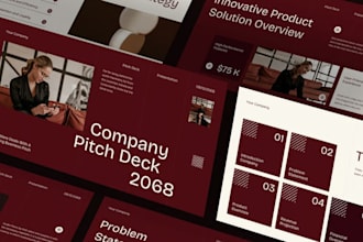 design redesign powerpoint pitch deck for business startups and investors
