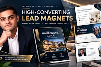 design real estate canva buyer seller guide lead magnet marketing