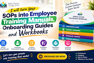 turn your sops into employee training manuals onboarding guides and workbooks