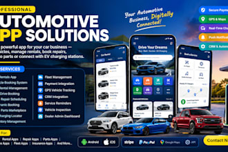 do car dealership app car rental app auto repair app auto parts ev charging app