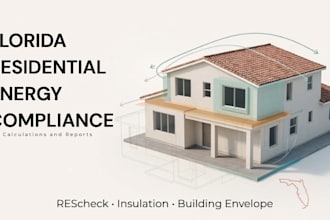 prepare florida rescheck energy code calculations and compliance reports