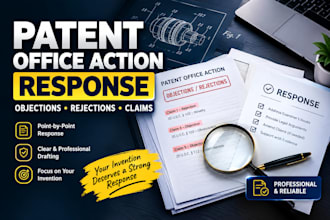 draft patent office action objection response and patent rejection response