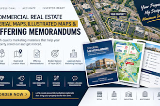 do commercial real estates aerial and illustrated map and offering memorandum