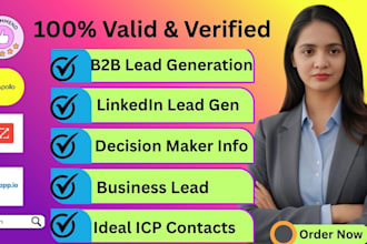 do valid b2b lead generation, linkedin lead gen within 24h