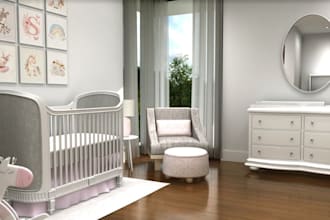design 3d kindergarten kids room playroom nursery and daycare interior rendering