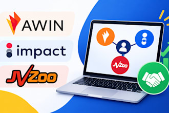 set up your awin cj impact and jvzoo affiliate program