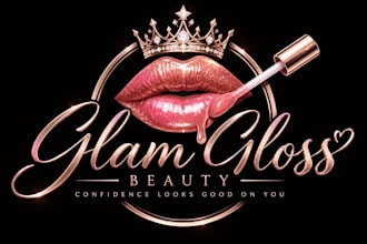 design a professional, beauty, makeup, or cosmetics  lip gloss logo