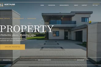 design squarespace real estate website property development brokerage website