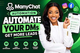 build manychat ai chatbot for instagram facebook whatsapp lead generation