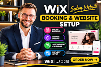 do wix salon booking website,service pricing, appointment calendar payment setup