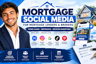 manage social media for mortgage lenders home loan refinance broker marketing