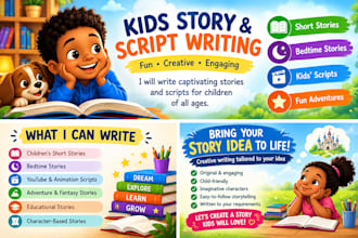 write engaging kids stories and scripts for children