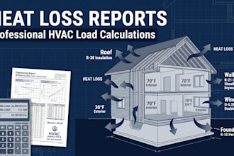 do a heat loss calculation report and hvac load sizing manual j