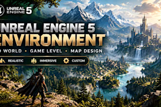 do 3d game environment in unreal engine 5