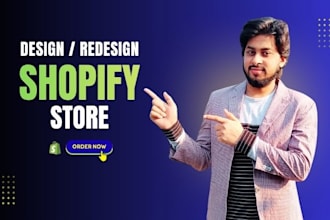 design or redesign a responsive shopify store or shopify website