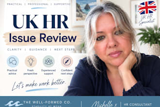 review your UK HR issue and provide a practical action plan