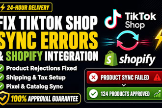 connect tiktok shop to shopify and fix product sync errors