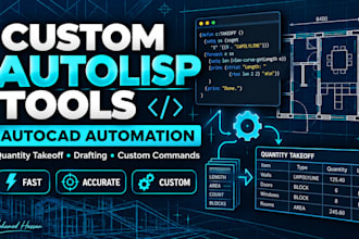 create custom autolisp tools for autocad automation and quantity takeoff