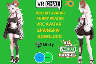 custom vrchat avatar vr character vrc avatar furry avatar nsfw avatar rigging