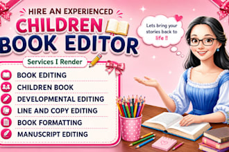 edit and proofread your children story book, picture book and bedtime stories