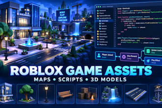 create custom roblox maps, scripts and 3d assets