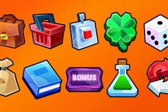 draw roblox game icons, cartoon UI for your game