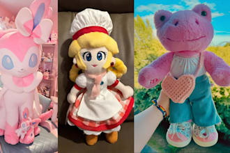 custom handcrafted animal personalized animal plush toy, handmade plushie