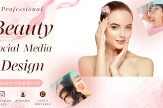 design aesthetic modern cosmetic feed and posts on instagram