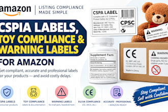 create cpsia labels, toy compliance and warning labels for amazon